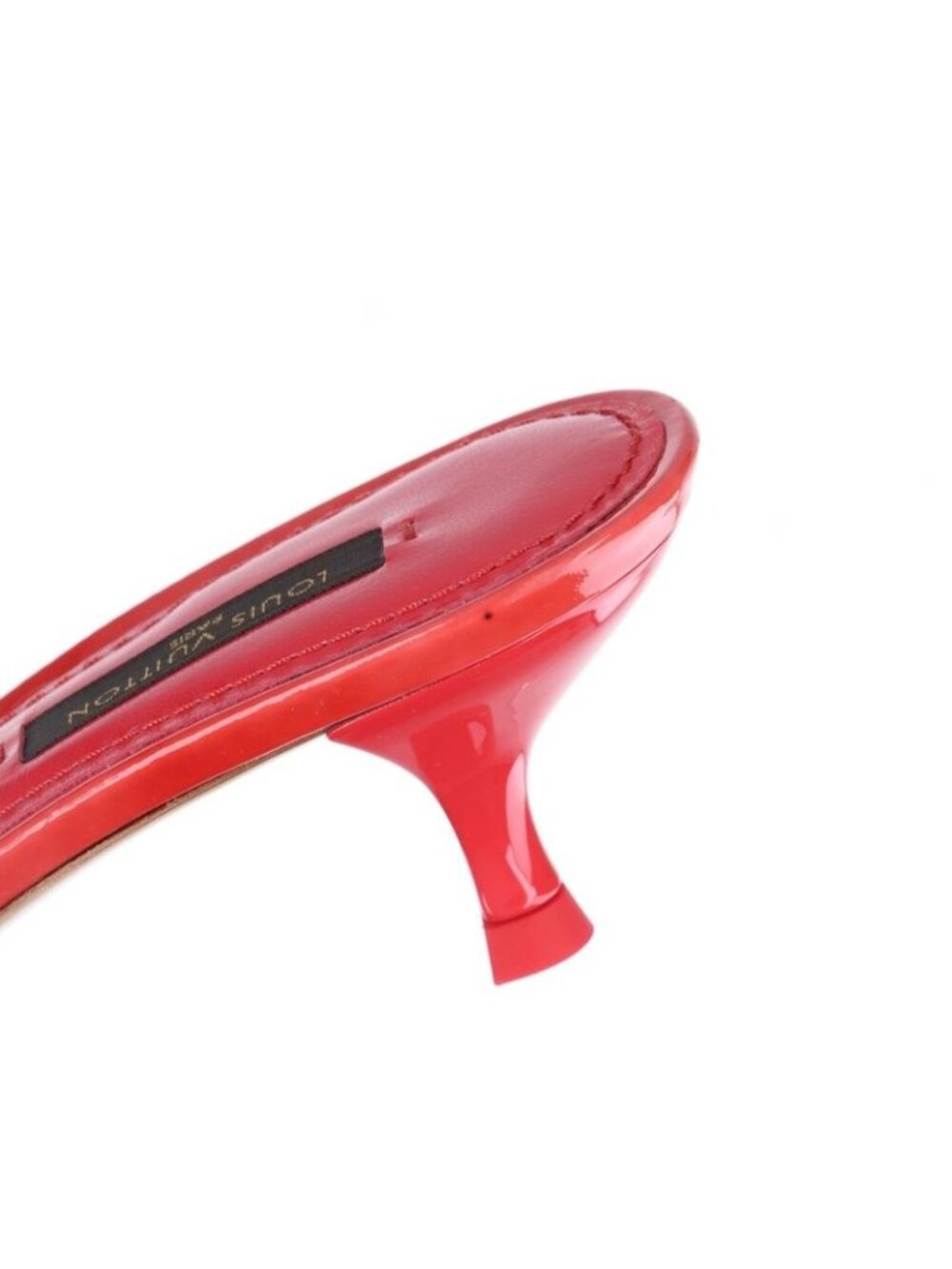 Louis Vuitton 08 Butterfly V Mark Patent Leather Mules 35 Bl0048 Red - Picture 13 of 15